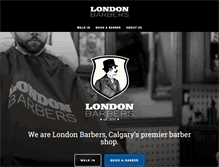 Tablet Screenshot of londonbarbers.ca